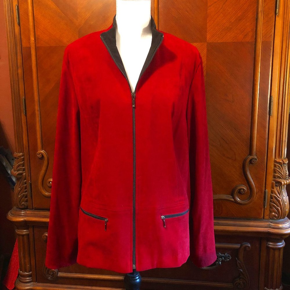 "JM Collection" Red Jacket